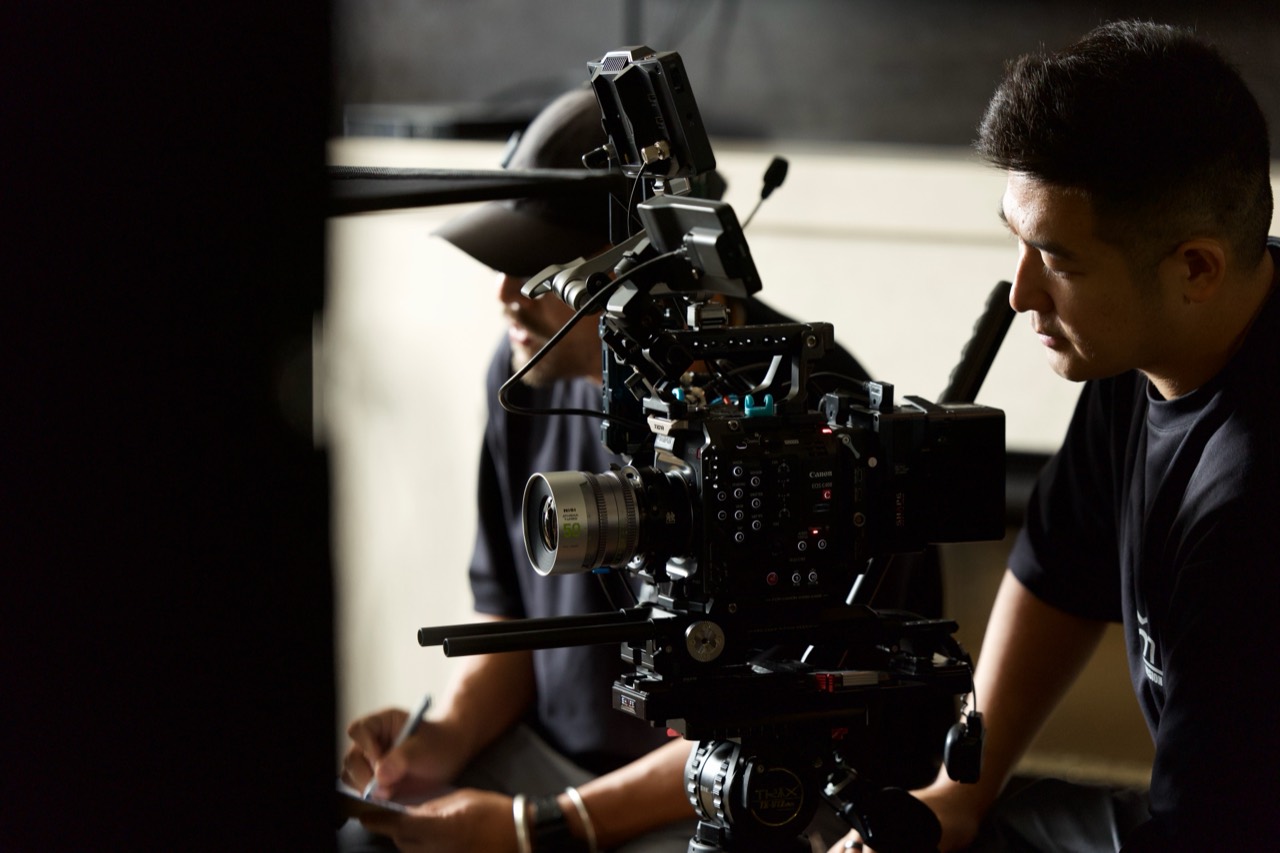 More Than Vision crew preparing a professional cinema camera